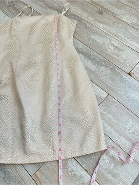 Elegant Cream Snake-Print Dress